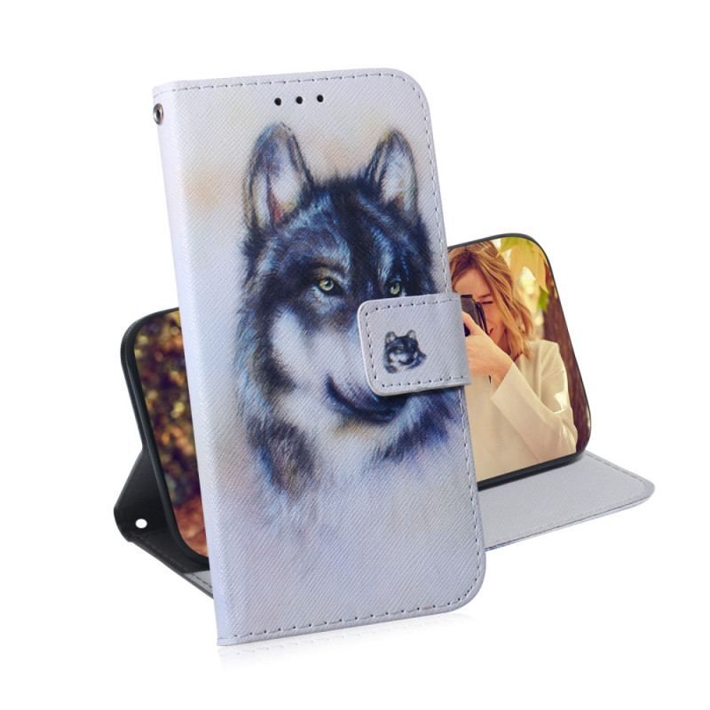 Housse Google Pixel 7 Pro Loup Aquarelle