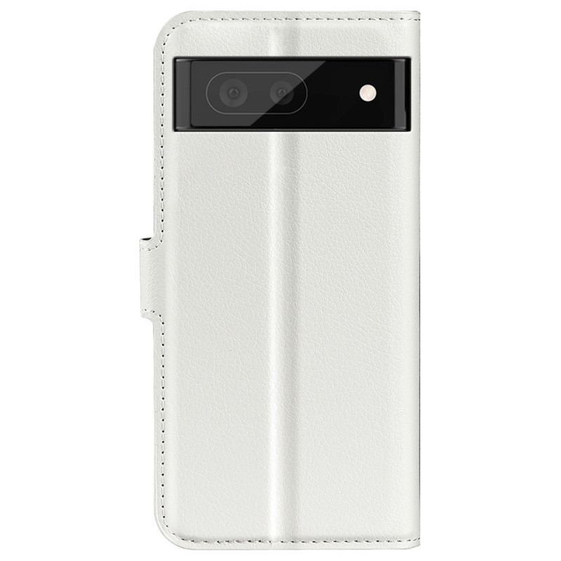 Housse Google Pixel 7 Pro Simili Cuir Litchi Classique