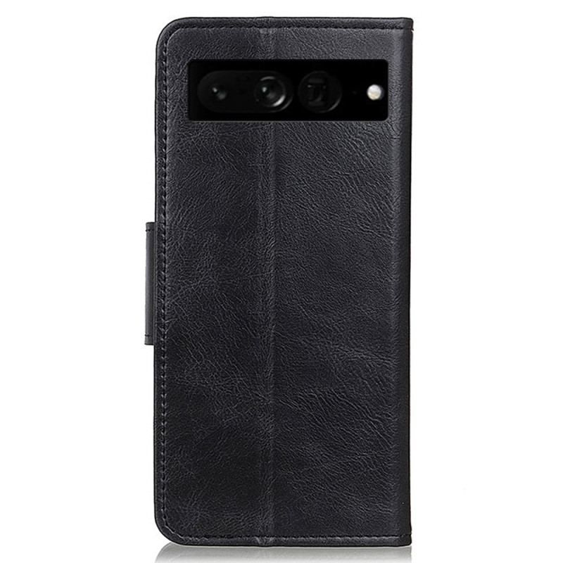 Housse Google Pixel 7 Pro Style Cuir Fermoir Réversible