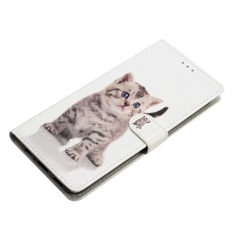 Housse Google Pixel 7A Joli Chaton à Lanière