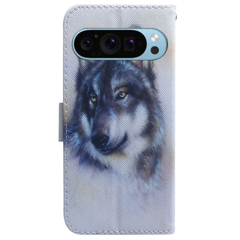 Housse Google Pixel 9 / Pixel 9 Pro Loup Aquarelle