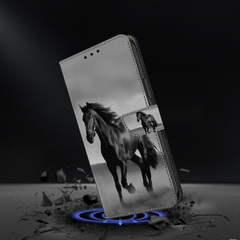 Housse Google Pixel 9 Pro XL Cheval noir