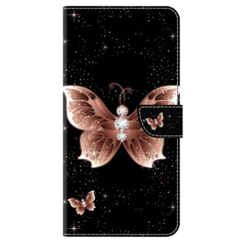 Housse Google Pixel 9 Pro XL Papillon Diamant Rose