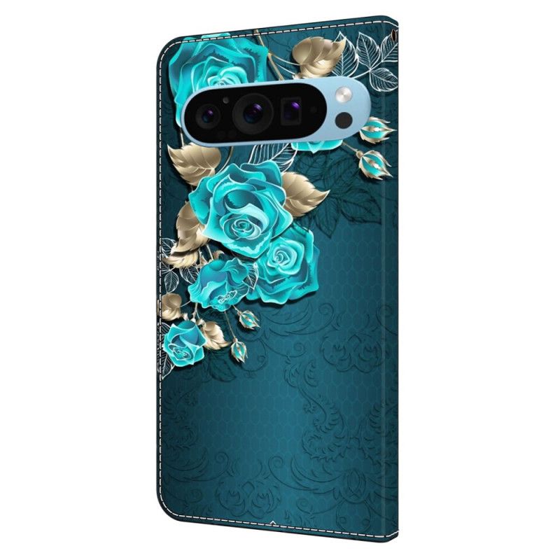 Housse Google Pixel 9 Pro XL Roses Bleues