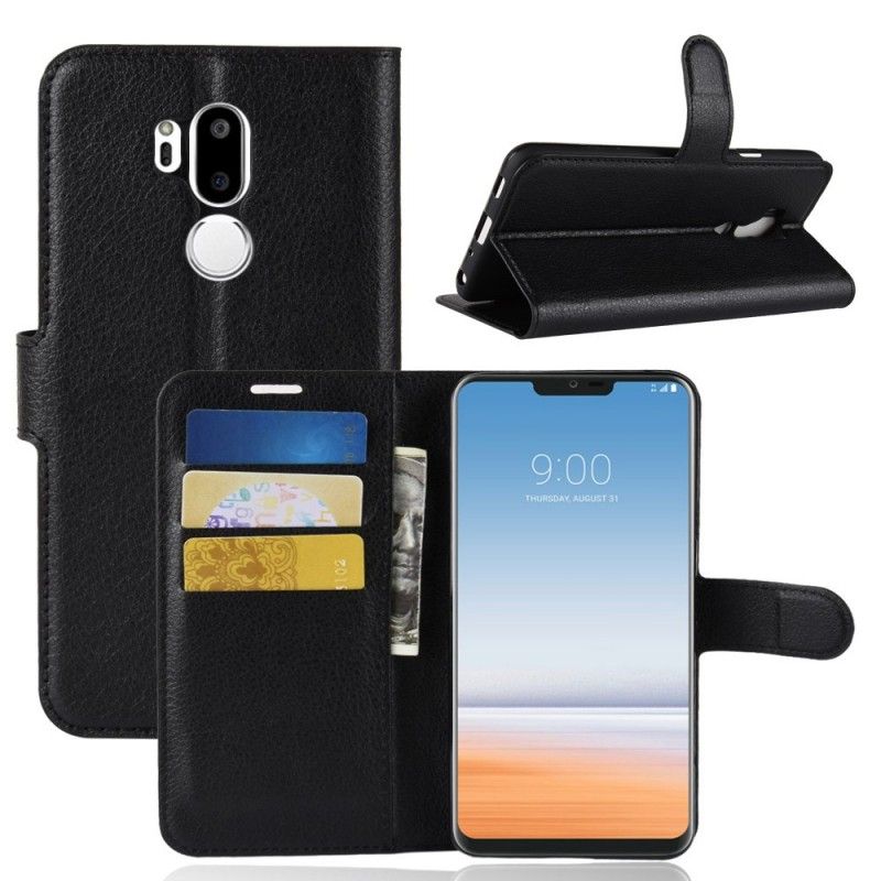 Housse Lg G7 Thinq Litchi Rétro