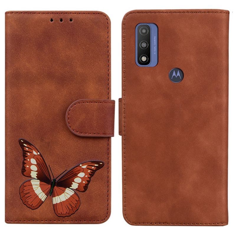 Housse Moto E40 / E30 / E20 Skin-Touch Papillon