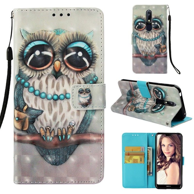 Étui Housse Nokia 7.1 Miss Hibou