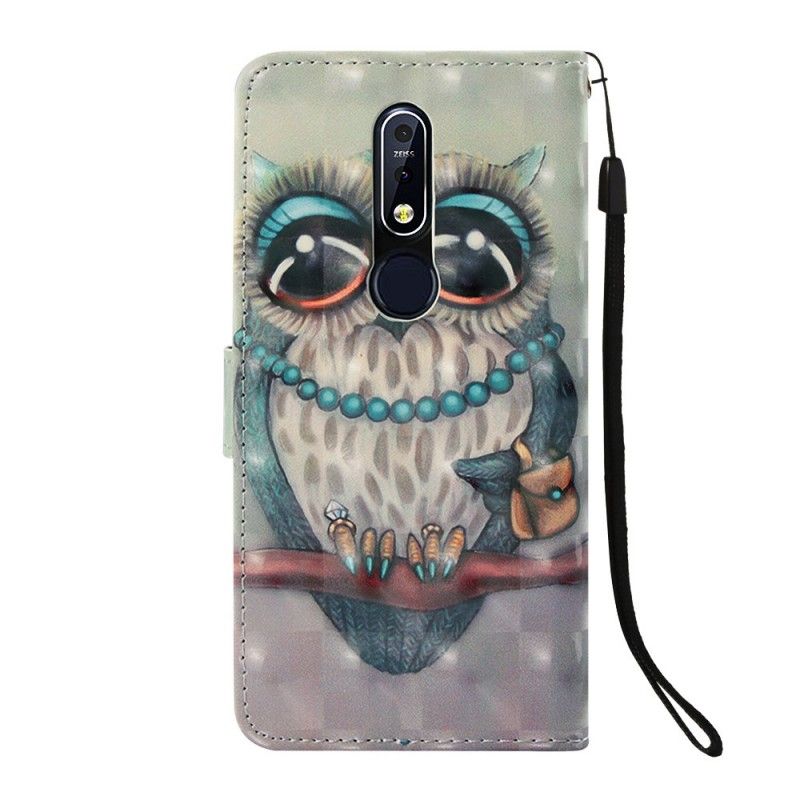 Étui Housse Nokia 7.1 Miss Hibou