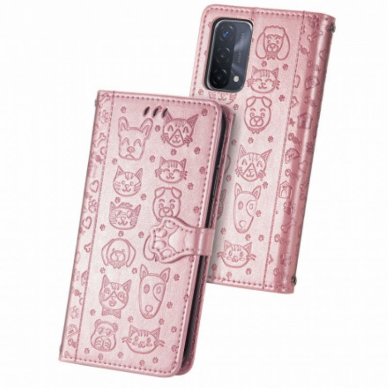 Housse Oppo A54 5G / A74 5G Animaux Animés