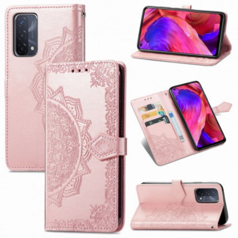 Housse Oppo A54 5G / A74 5G Mandala Moyen Age