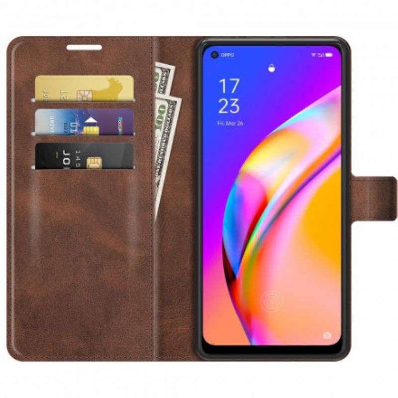 Housse Oppo A94 5G Effet Cuir Slim Extrême