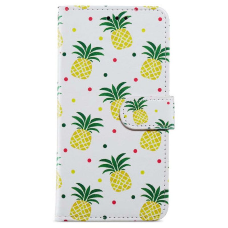 Housse Oppo A98 5G Ananas à Lanière