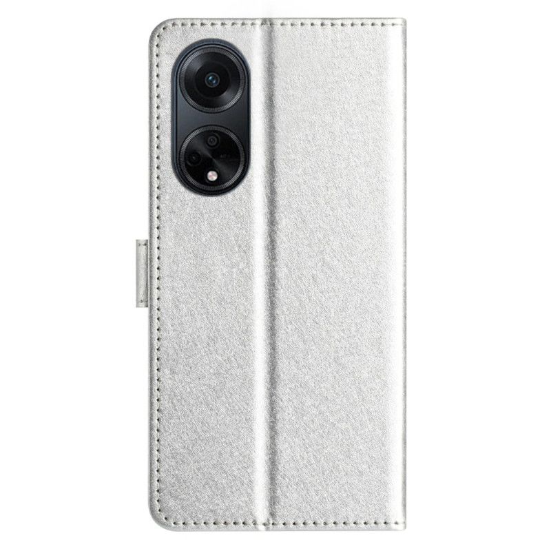 Housse Oppo A98 5G Texture Soie à Lanière