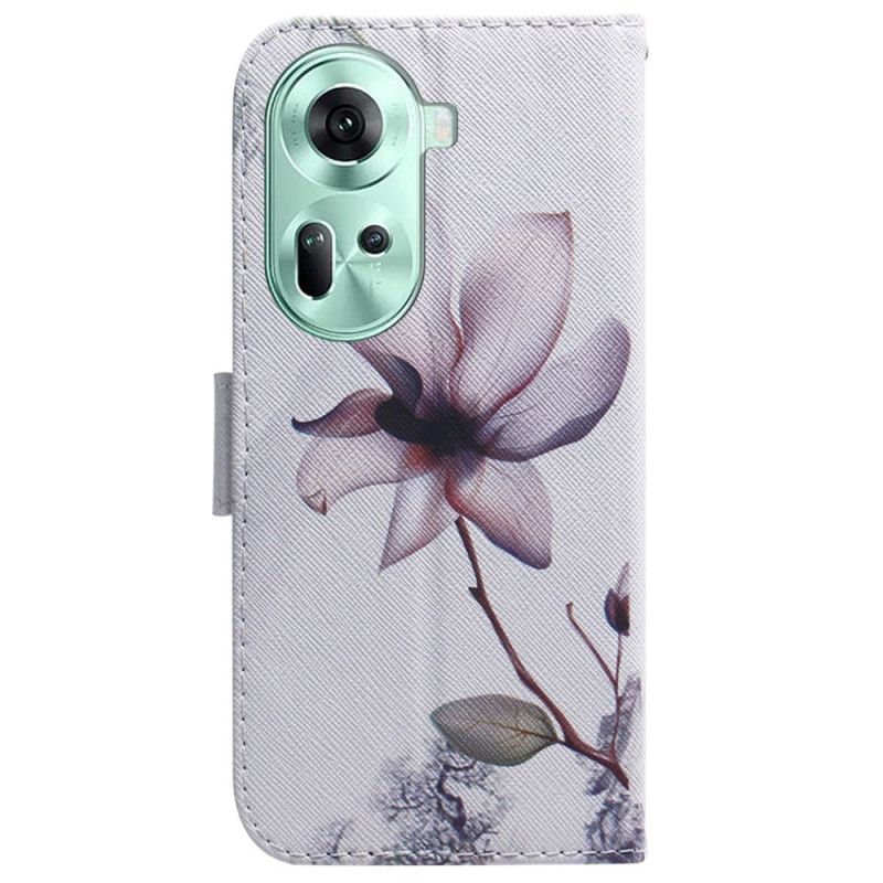 Housse Oppo Reno 11 5G Fleur Rose