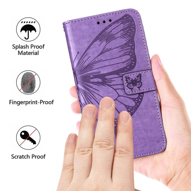 Housse Oppo Reno 11 5G Papillon Floral à Lanière