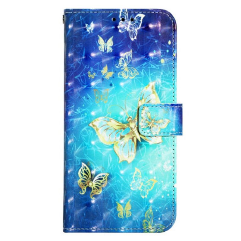 Housse Oppo Reno 11 5G Papillons dorés