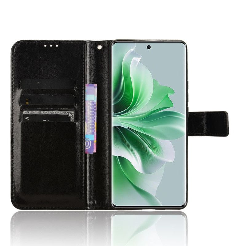 Housse Oppo Reno 11 5G Simili Cuir Flashy à Lanière