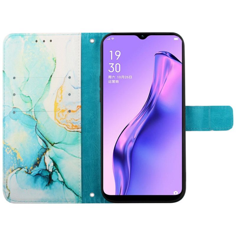 Housse Oppo Reno 11 Pro 5G Motif Marbre à Lanière