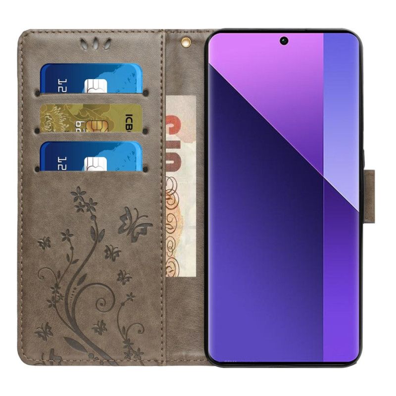 Housse Oppo Reno 11 Pro 5G Motif Papillons à Lanière