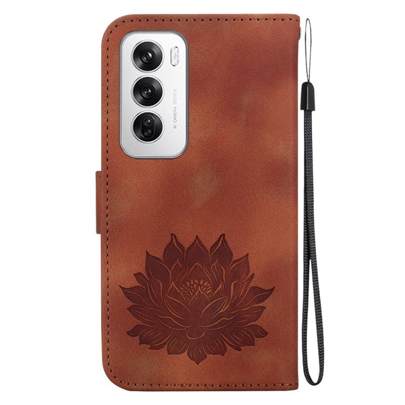 Housse Oppo Reno 12 5G Fleur de Lotus