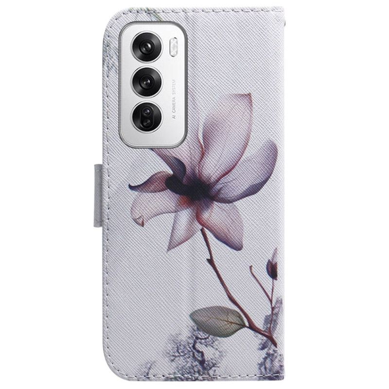 Housse Oppo Reno 12 5G Fleur Rose