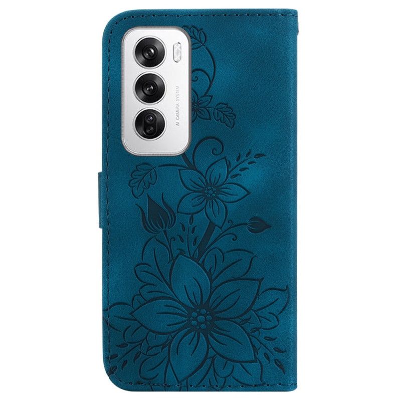 Housse Oppo Reno 12 5G Fleurs de Lys