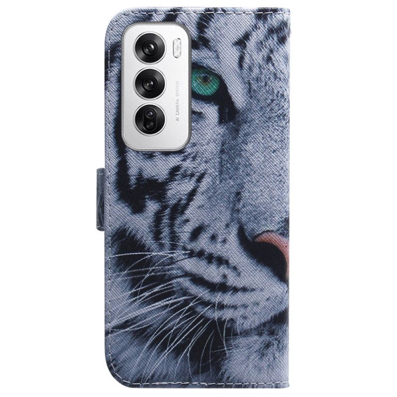 Housse Oppo Reno 12 5G Tigre Blanc