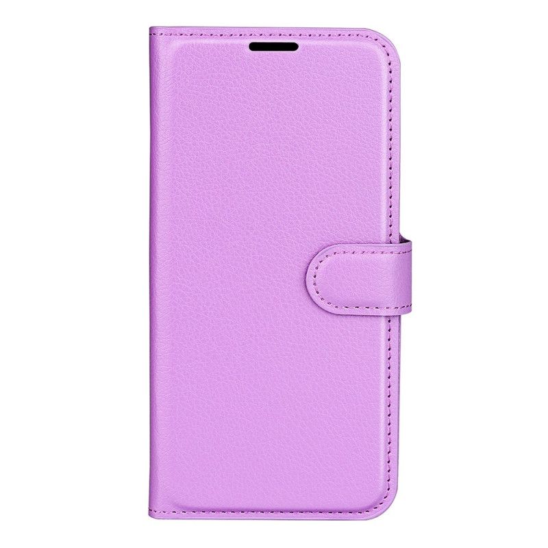 Housse Oppo Reno 12 Pro 5G Simili Cuir Litchi Classique