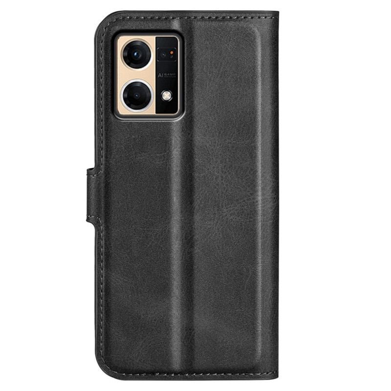 Housse Oppo Reno 7 Style Cuir Fin