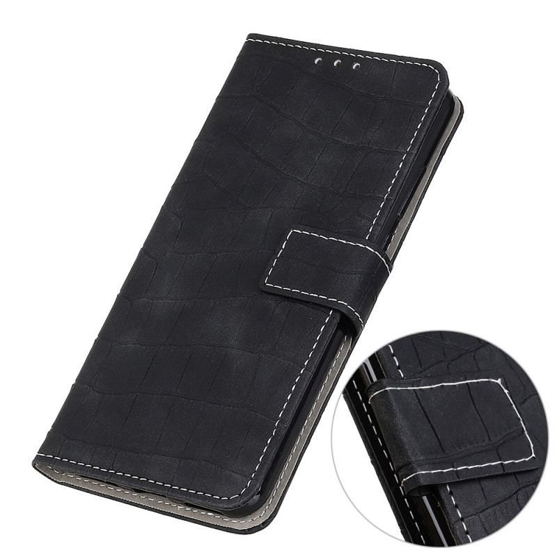 Housse Oppo Reno 7 Style Peau de Crocodile