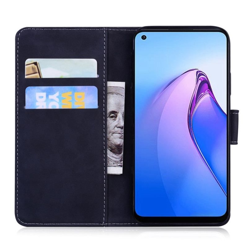 Housse Oppo Reno 8 Empreinte de Tigre