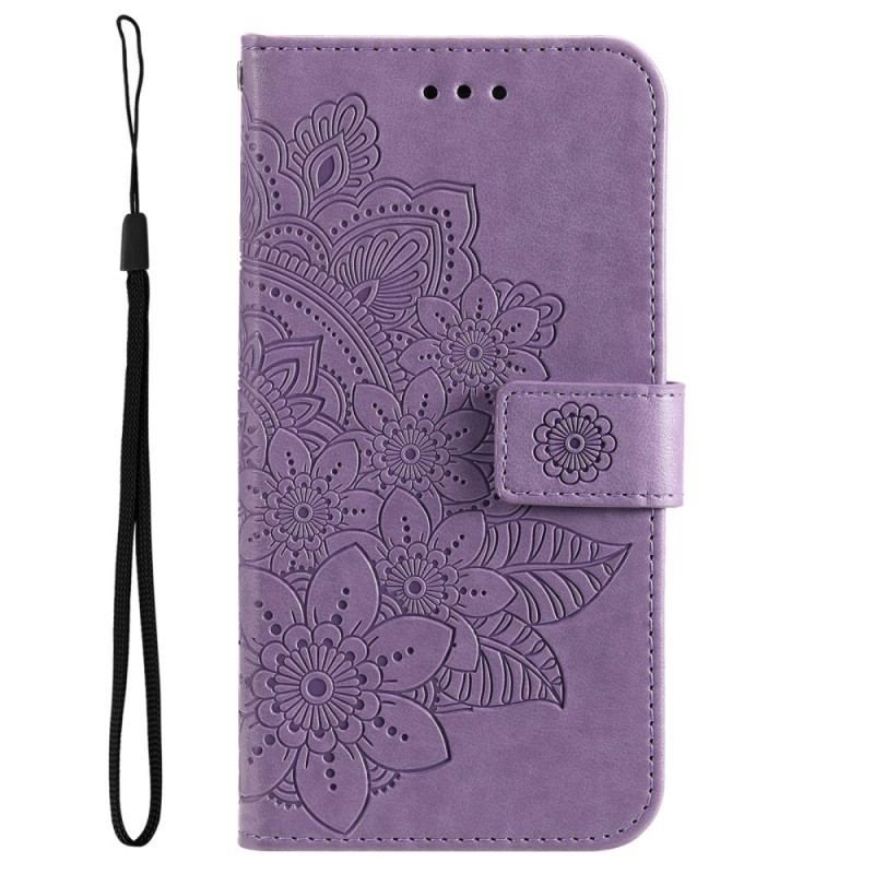 Housse Oppo Reno 8 Pro Florale à Lanière