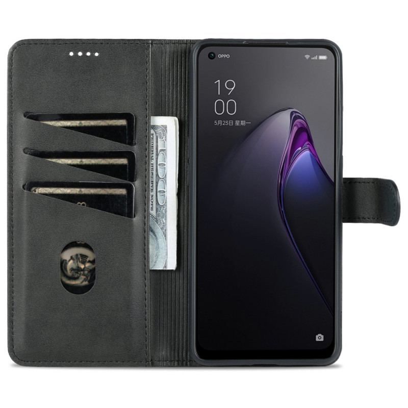 Housse Oppo Reno 8 Style Cuir AZNS