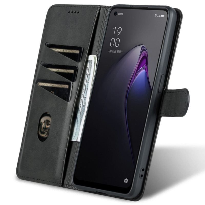 Housse Oppo Reno 8 Style Cuir AZNS