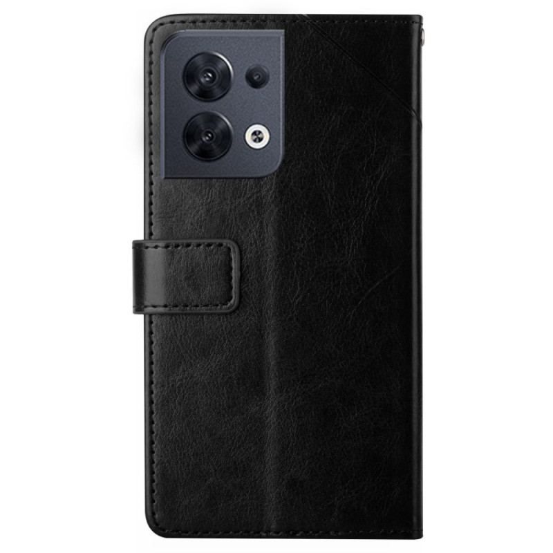 Housse Oppo Reno 8 Style Cuir Géo Y Design