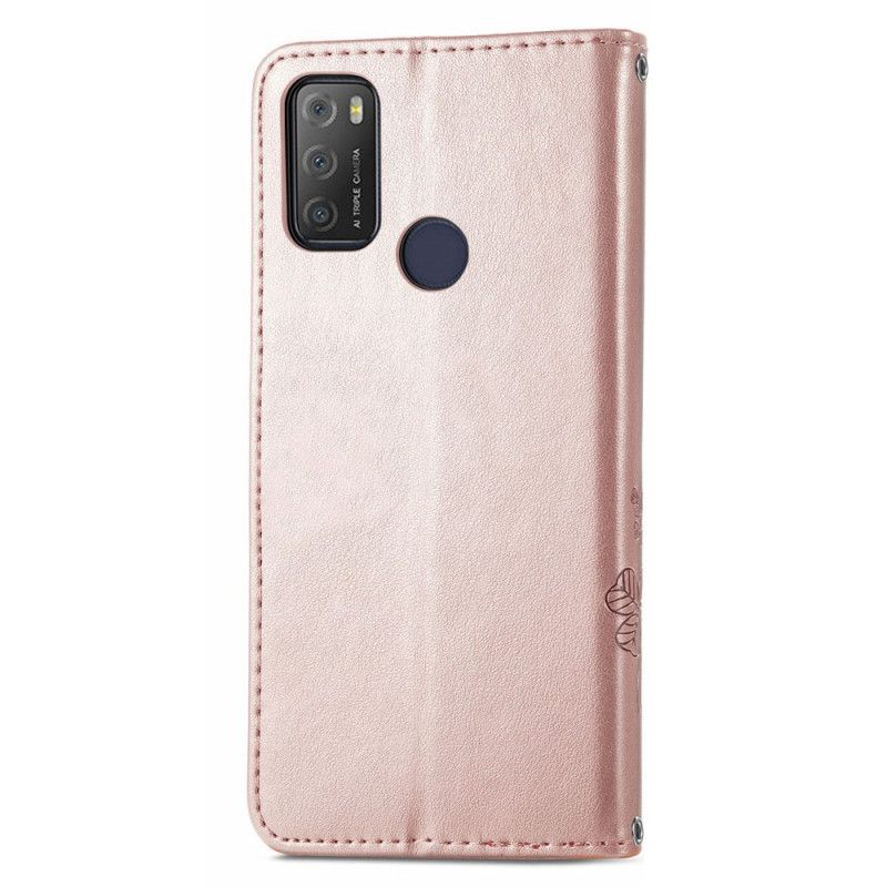 Housse Pour Alcatel 3L (2021) / 1S (2021) Fleurs D'asie