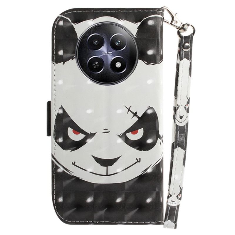 Housse Realme 12 5G / 12X 5G Angry Panda à Lanière