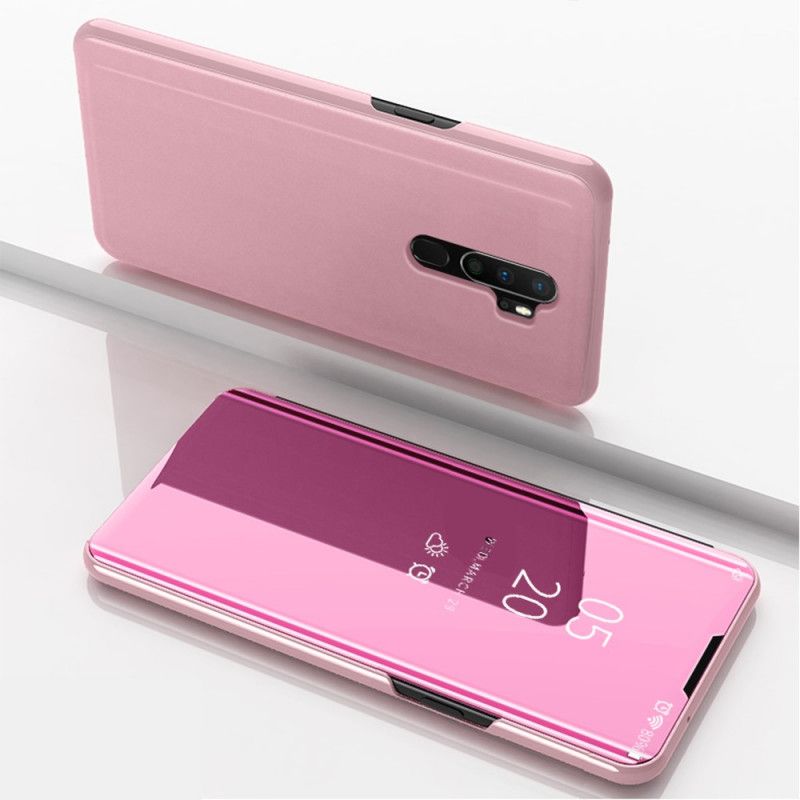 View Cover Oppo A9 2020 Miroir Et Simili Cuir