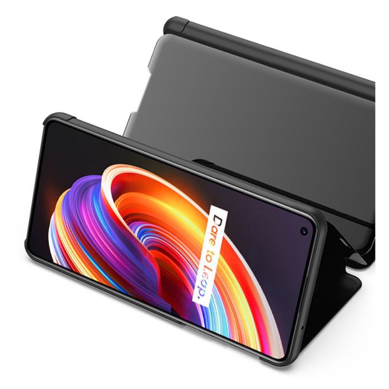 View Cover Realme 7 Pro Miroir Et Simili Cuir