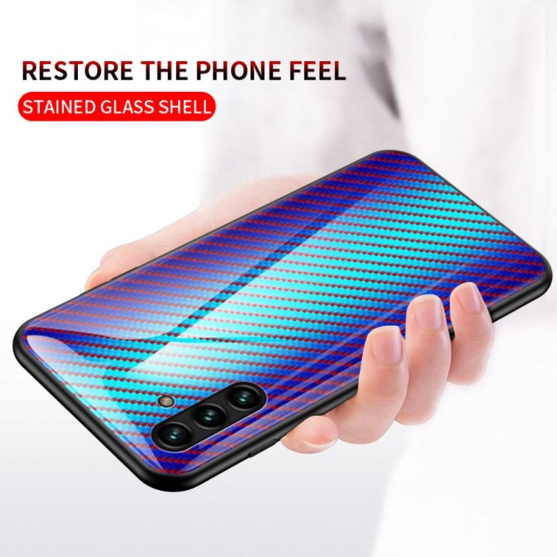 Coque Pour Samsung Galaxy A13 5G Verre Trempé Fibre Carbone