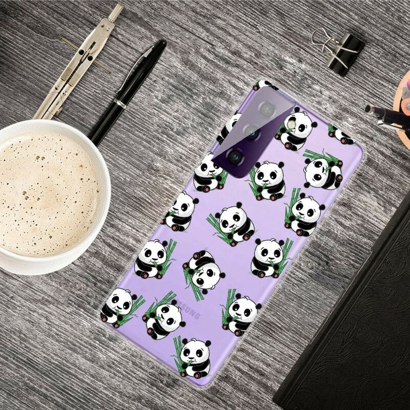 Coque Pour Samsung Galaxy S21 FE Petits Pandas