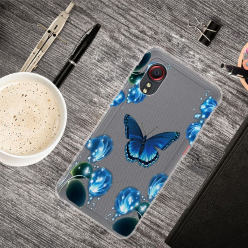 Coque Pour Samsung Galaxy XCover 5 Papillon Luxe