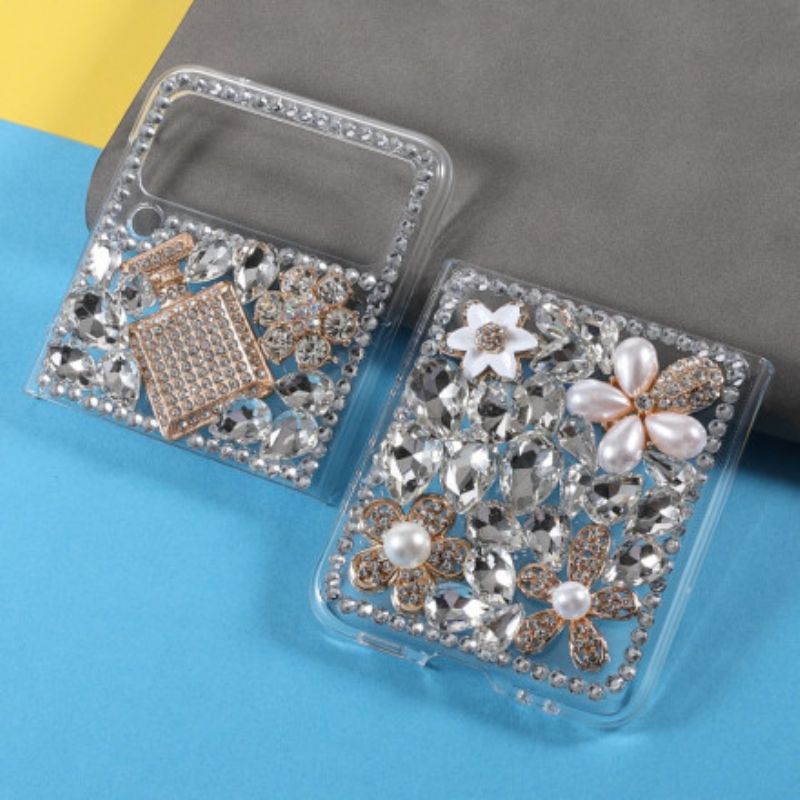 Coque Pour Samsung Galaxy Z Flip 3 5G Chic Pierres Précieuses