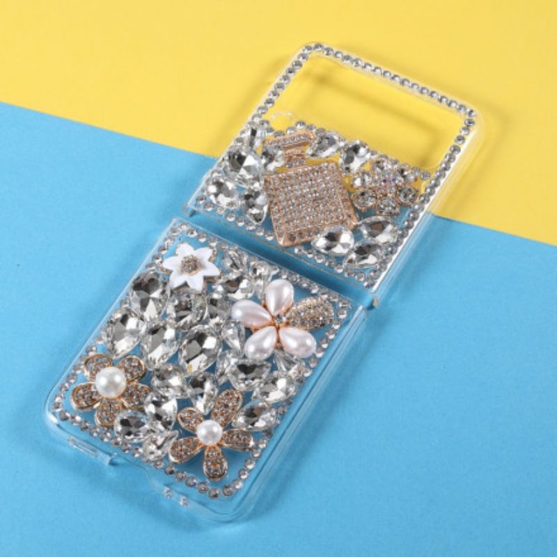 Coque Pour Samsung Galaxy Z Flip 3 5G Chic Pierres Précieuses