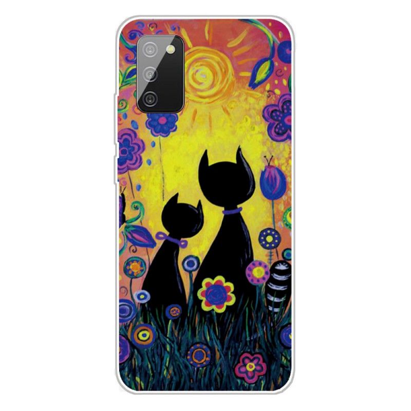 Coque Samsung Galaxy A02s Chat Cartoon