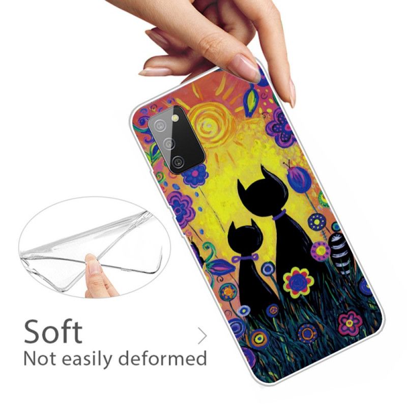 Coque Samsung Galaxy A02s Chat Cartoon