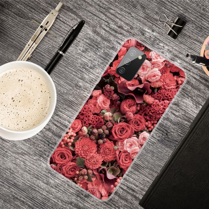 Coque Samsung Galaxy A02s Fleurs Intenses