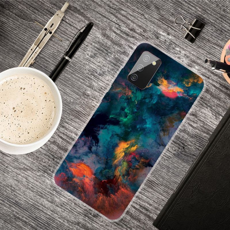 Coque Samsung Galaxy A02s Nuages Colorés