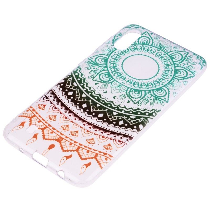 Coque Samsung Galaxy A10 Transparente Mandala Coloré