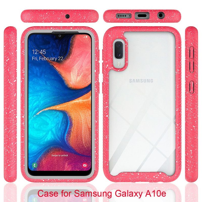 Coque Samsung Galaxy A10e Conception Rebords Paillettes